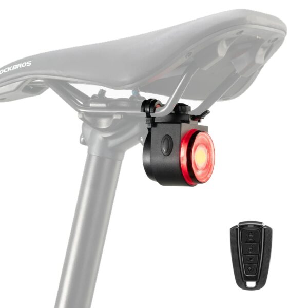 Luz Trasera con Bocina 115dB y Control Remoto Rockbros A8PRO ROCKBROS