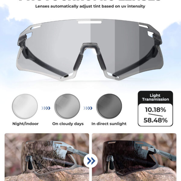 Lentes de Ciclismo Fotocromaticos UV400 Rockbros SP7010 ROCKBROS