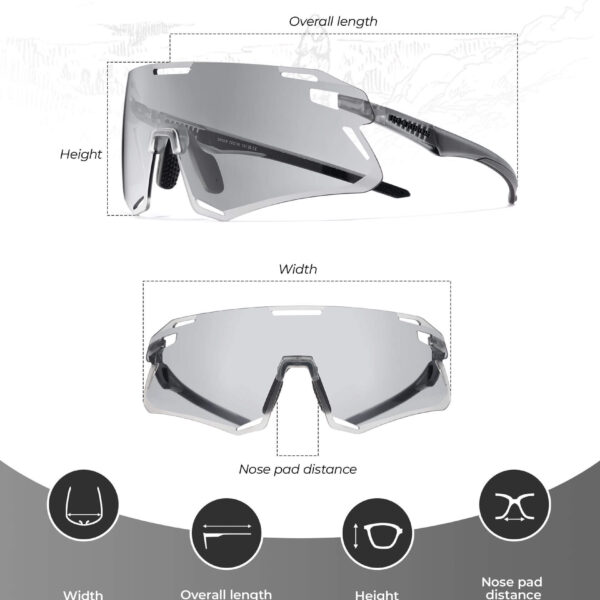 Lentes de Ciclismo Fotocromaticos UV400 Rockbros SP7010 ROCKBROS