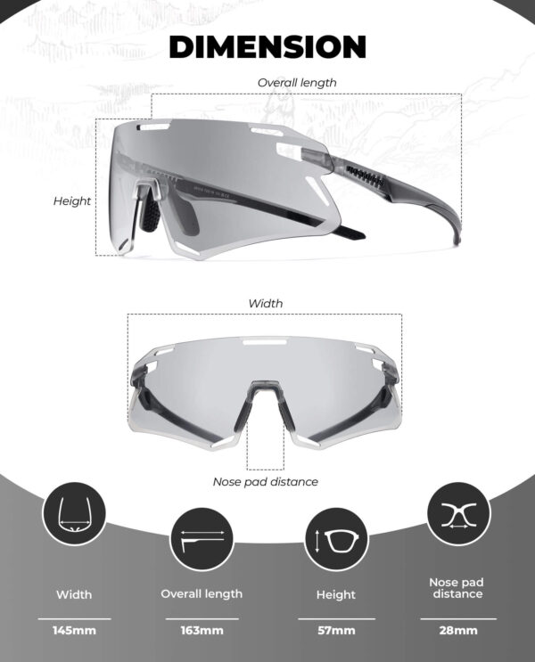 Lentes de Ciclismo Fotocromaticos UV400 Rockbros SP7010 ROCKBROS