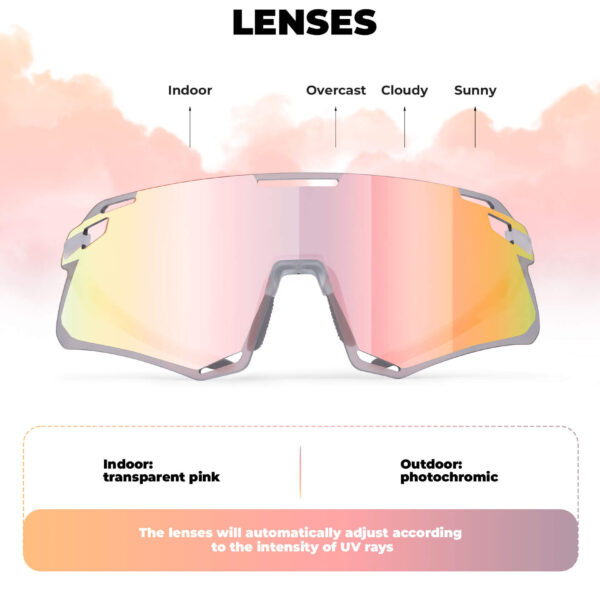 Lentes de Ciclismo Fotocromaticos UV400 Rockbros SP7010 ROCKBROS
