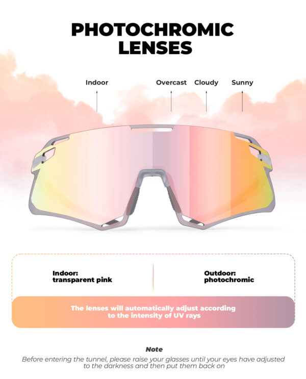 Lentes de Ciclismo Fotocromaticos UV400 Rockbros SP7010 ROCKBROS