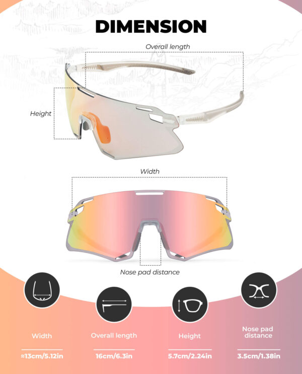 Lentes de Ciclismo Fotocromaticos UV400 Rockbros SP7010 ROCKBROS