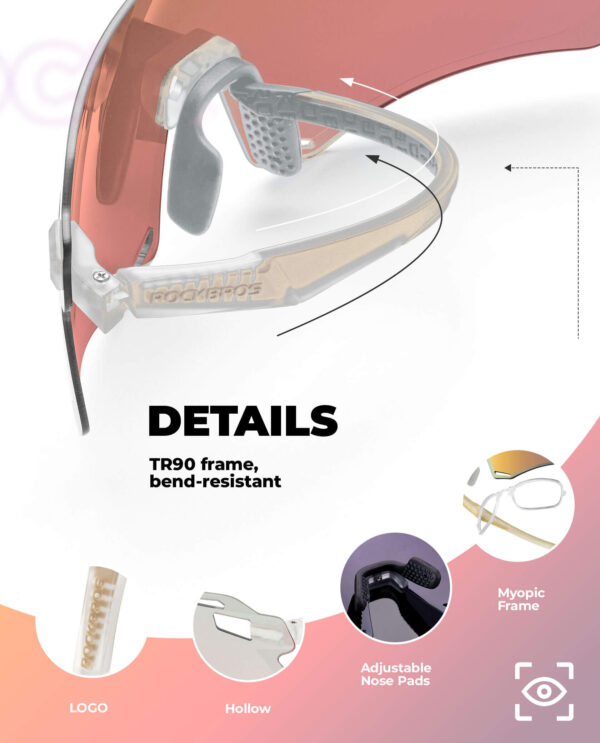 Lentes de Ciclismo Fotocromaticos UV400 Rockbros SP7010 ROCKBROS