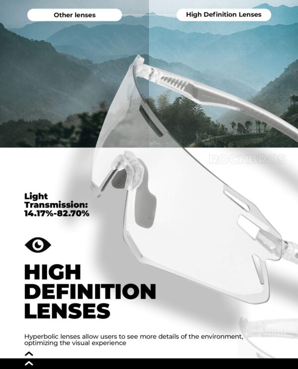 Lentes de Ciclismo Fotocromaticos UV400 Rockbros SP7010 ROCKBROS