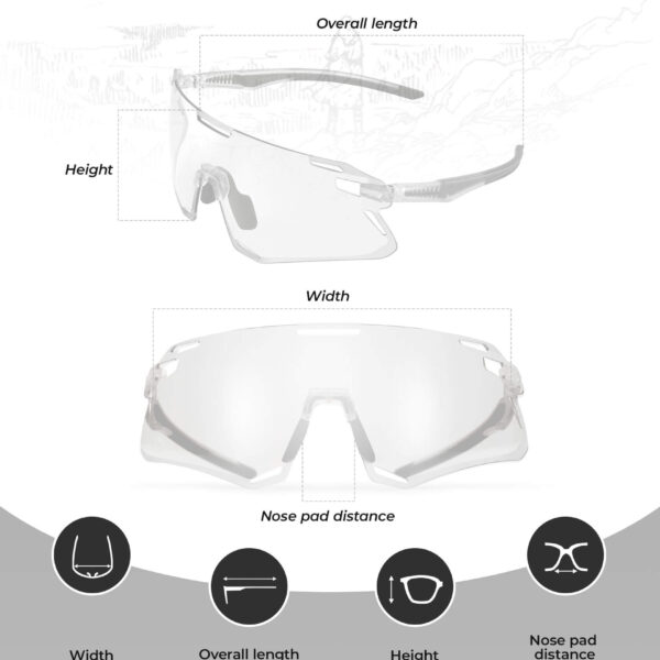 Lentes de Ciclismo Fotocromaticos UV400 Rockbros SP7010 ROCKBROS