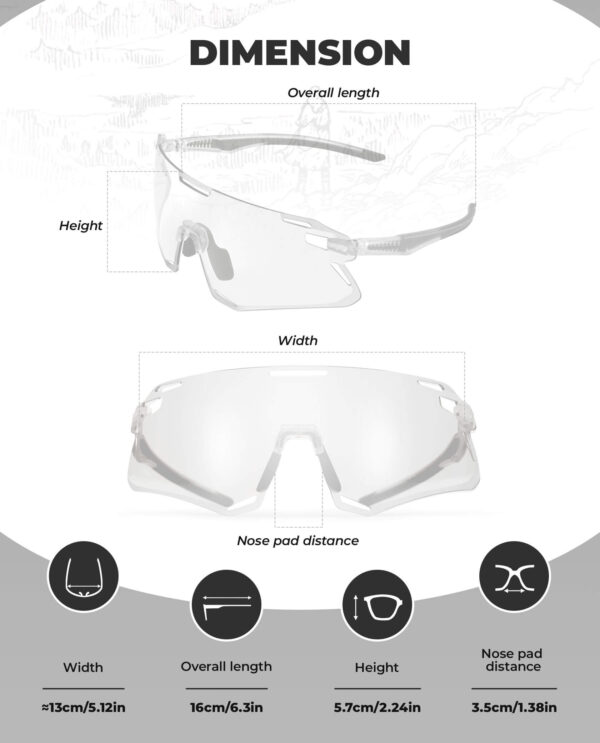 Lentes de Ciclismo Fotocromaticos UV400 Rockbros SP7010 ROCKBROS