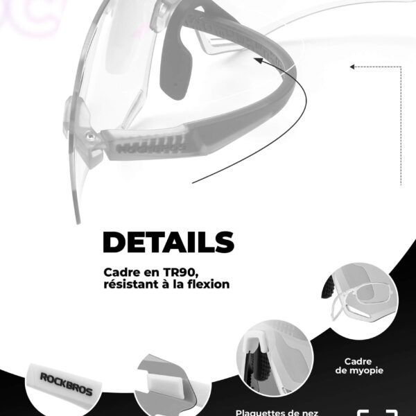 Lentes de Ciclismo Fotocromaticos UV400 Rockbros SP7010 ROCKBROS