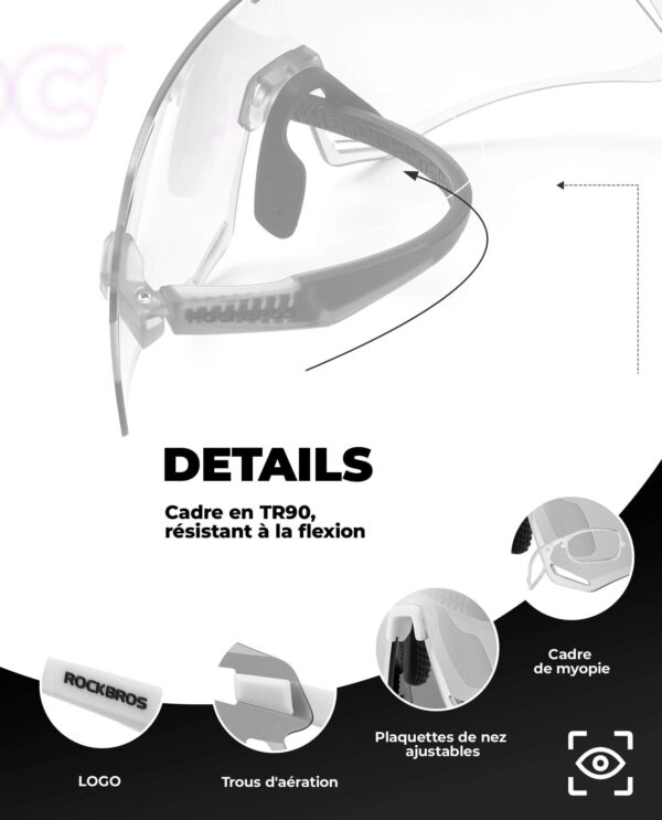 Lentes de Ciclismo Fotocromaticos UV400 Rockbros SP7010 ROCKBROS