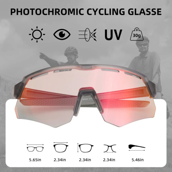 Lentes de Ciclismo Fotocromaticos con 4 Micas Rockbros SP6005 ROCKBROS