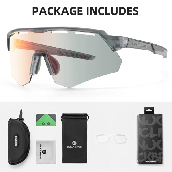 Lentes de Ciclismo Fotocromaticos con 4 Micas Rockbros SP6005 ROCKBROS