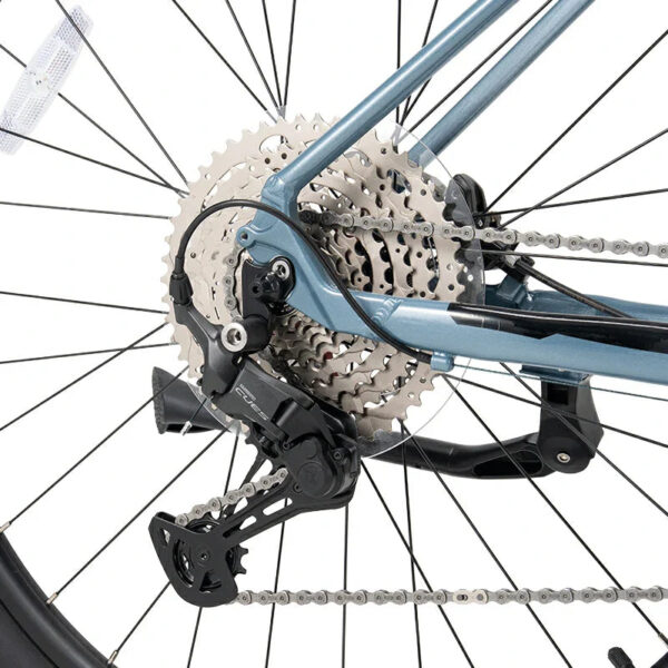 Bicicleta MT400 Aro 29 Azul ROCKBROS - cambio trasero Shimano y cassette de 10 velocidades