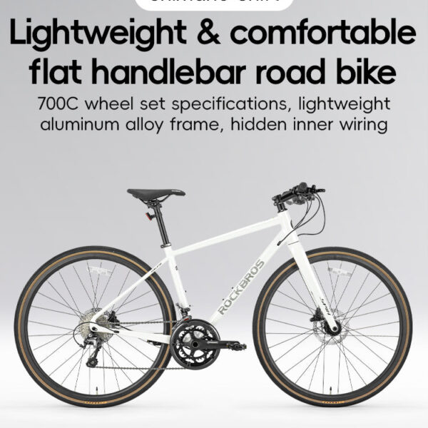 Bicicleta de Ruta P2M Blanco Rockbros ROCKBROS