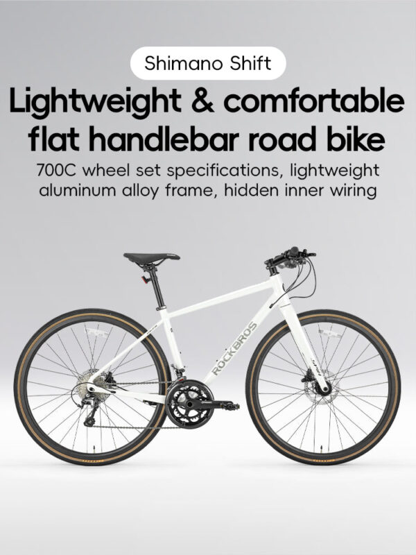 Bicicleta de Ruta P2M Blanco Rockbros ROCKBROS