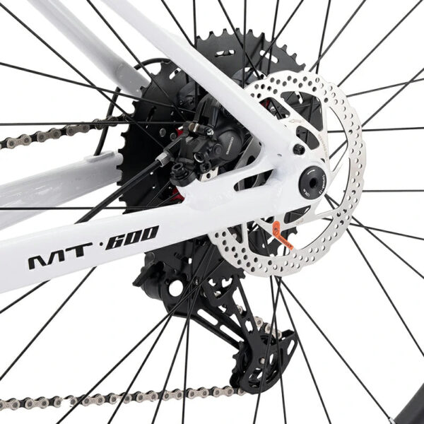 Bicicleta MT600 Aro 29 Blanco ROCKBROS - freno de disco hidraulico trasero