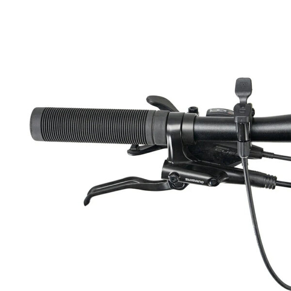 Bicicleta MT400 Aro 29 Azul ROCKBROS - puesto de mando con maneta de freno y mando de cambios Shimano