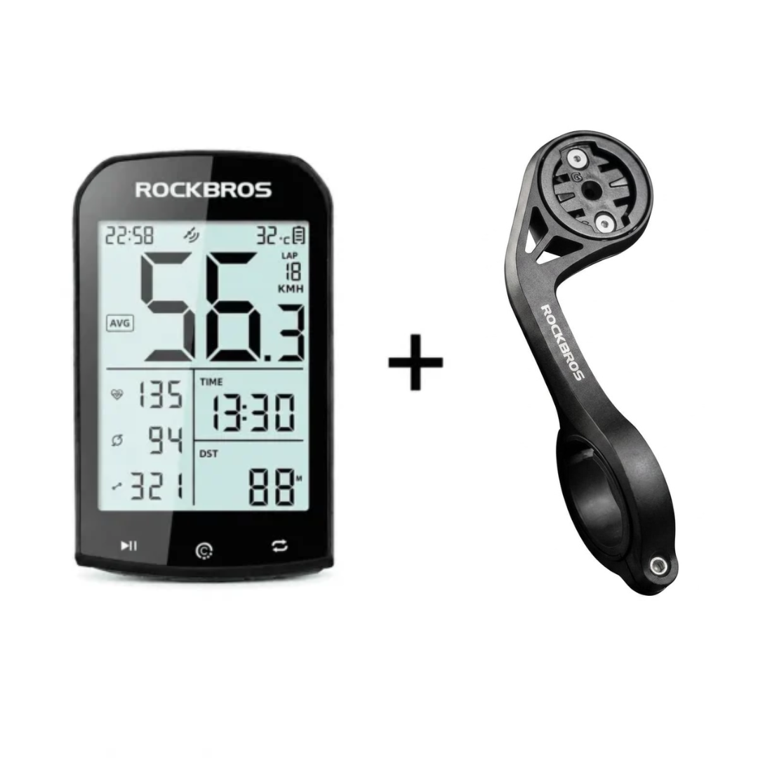 Pack Ciclocomputador GPS Rockbros BC29-6002 + Soporte de Manubrio KZJ-2300
