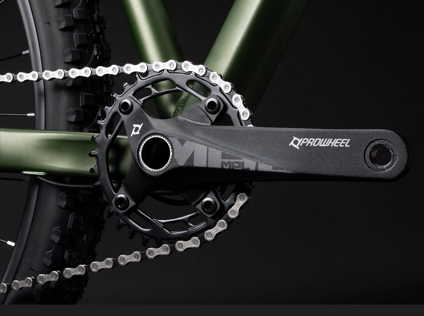 Bielas Prowheel de aluminio hueco con un plato de 34 dientes de la ROCKBROS MT600