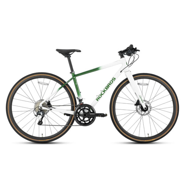 Bicicleta de Ruta P2M Verde/Blanco Rockbros ROCKBROS