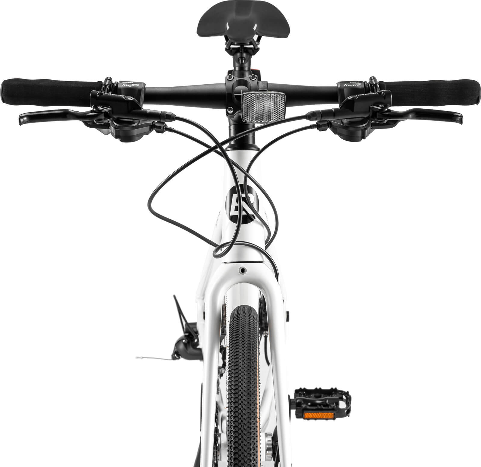 Manubrio recto con mando de pulgar — Rockbros Spin P2M