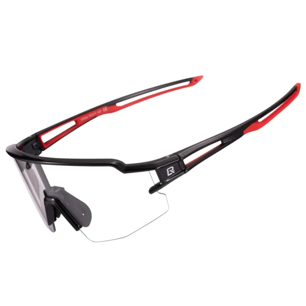 Lentes de ciclismo fotocromáticos Rockbros 10173 negro con rojo