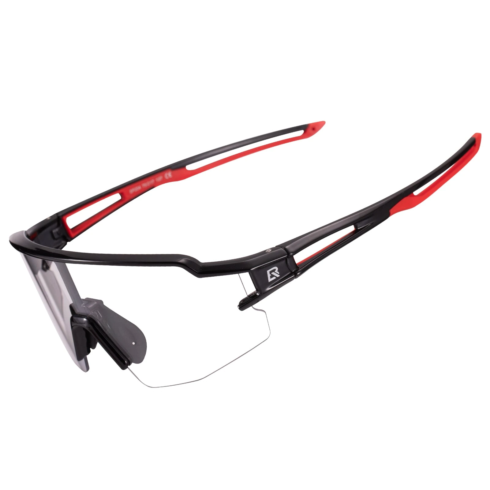 Lentes de ciclismo fotocromáticos Rockbros 10173 negro con rojo