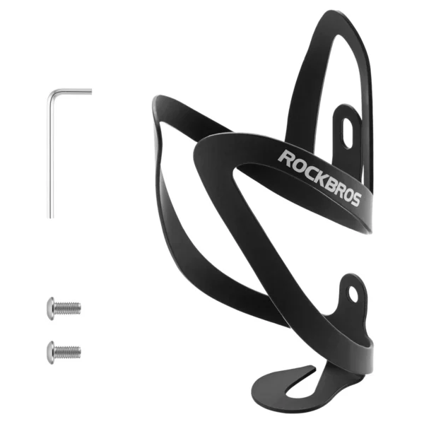 Portabotellas Rockbros 2023-11 con sus dos tornillos y la llave Allen