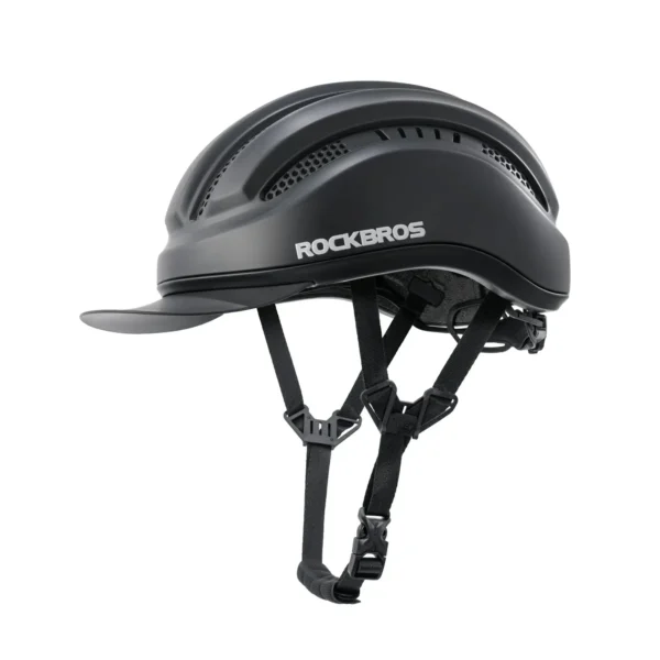 Casco de ciclismo urbano con visera Rockbros TS12000 negro