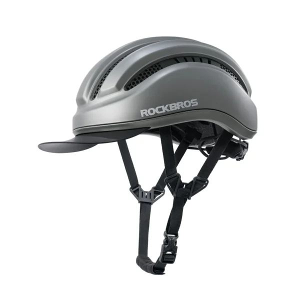 Casco de ciclismo urbano con visera Rockbros TS12000 titanio