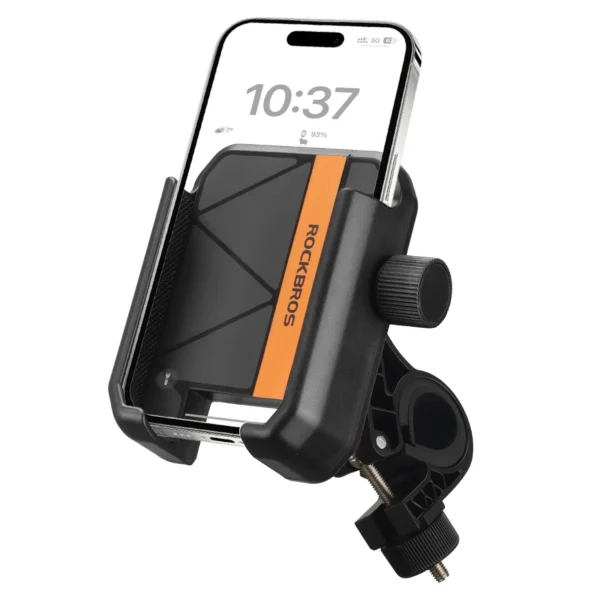 Soporte de celular Rockbros H2100 con el celular puesto