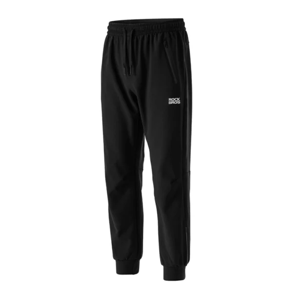 Pantalón térmico con polar Rockbros LKK4000 negro de frente