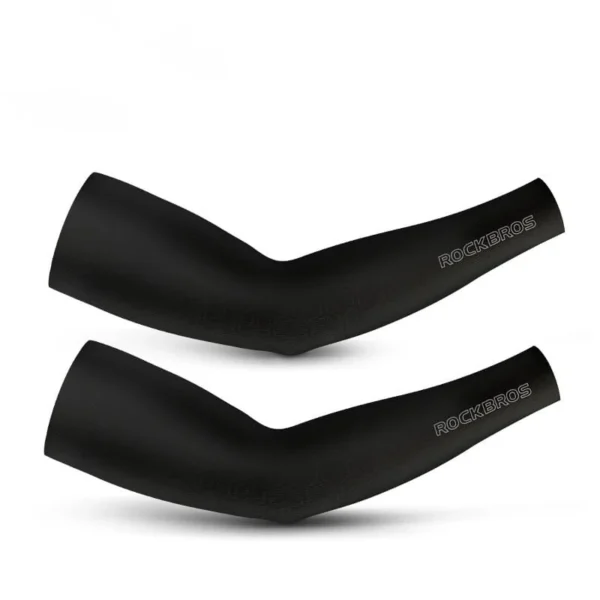 Mangas de ciclismo con protección UV Rockbros XT503 negro