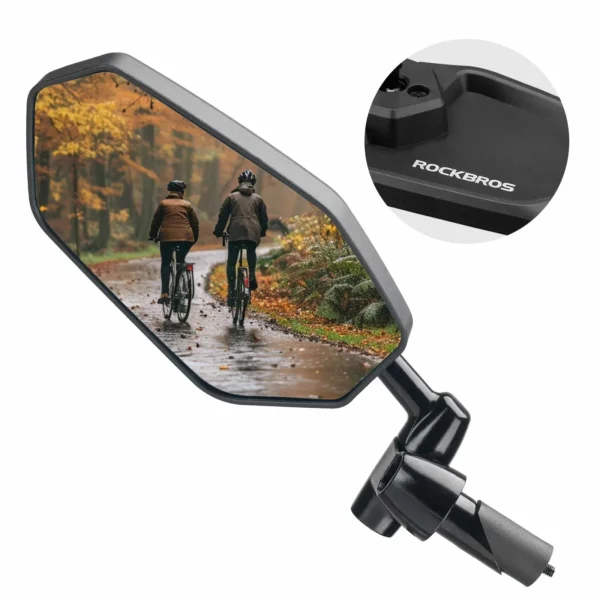 Espejo retrovisor izquierdo Rockbros MIR6001 con carcasa de nylon