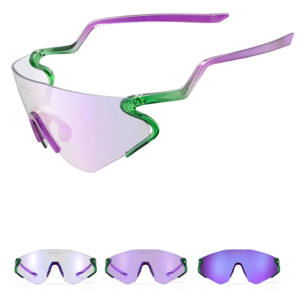 Lentes Rockbros SP170 morado vista lateral