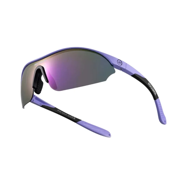 Lentes de ciclismo polarizados Rockbros SP3000 morado