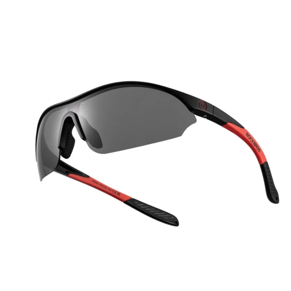 Lentes de ciclismo polarizados Rockbros SP3000 negro con rojo