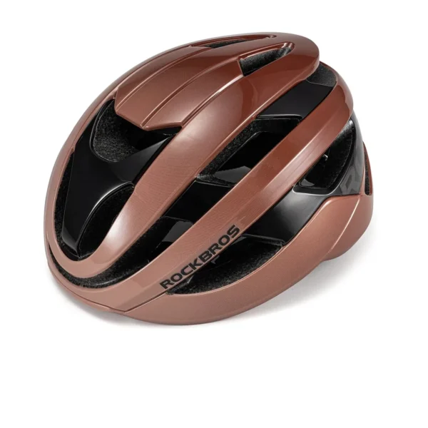 Casco de ruta Rockbros TT4200 color marrón