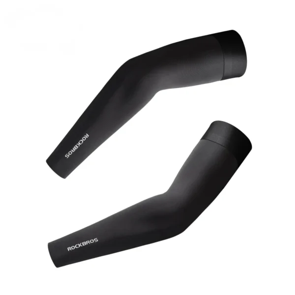 Par de mangas de ciclismo con protección UV Rockbros XT350 negro