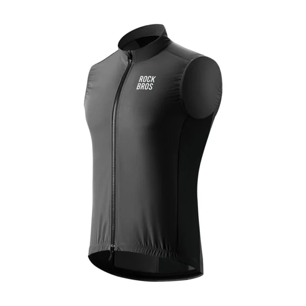 Chaleco cortaviento de ciclismo unisex Rockbros YDV3100 negro