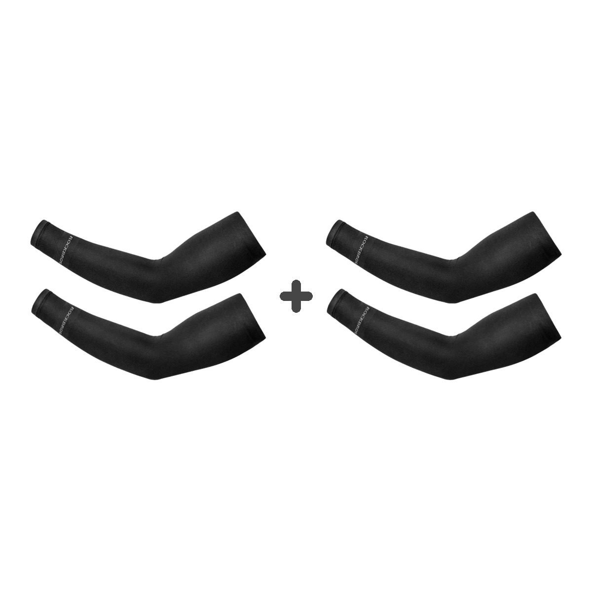 Pack de 2 Pares de Mangas XT9002 con Protección UV Negro Rockbros
